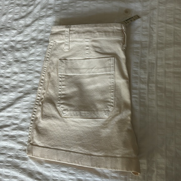 NWT - Madewell Flat Front white canvas pants - size 28 - Picture 7 of 7